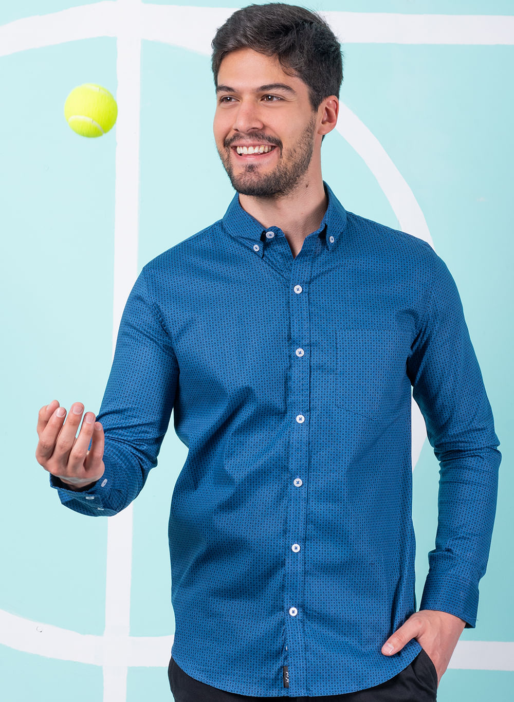 camisa casual con tenis