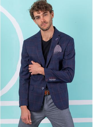 Hombre Ropa Sacos Azul Marino Mediano Aldoconti